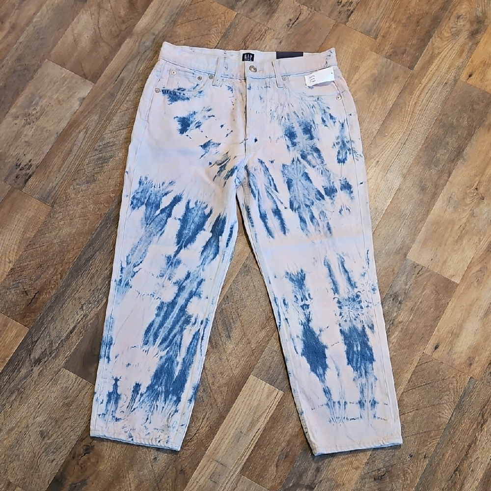 👖GAP Cheeky Straight Tye Dyed Jeans